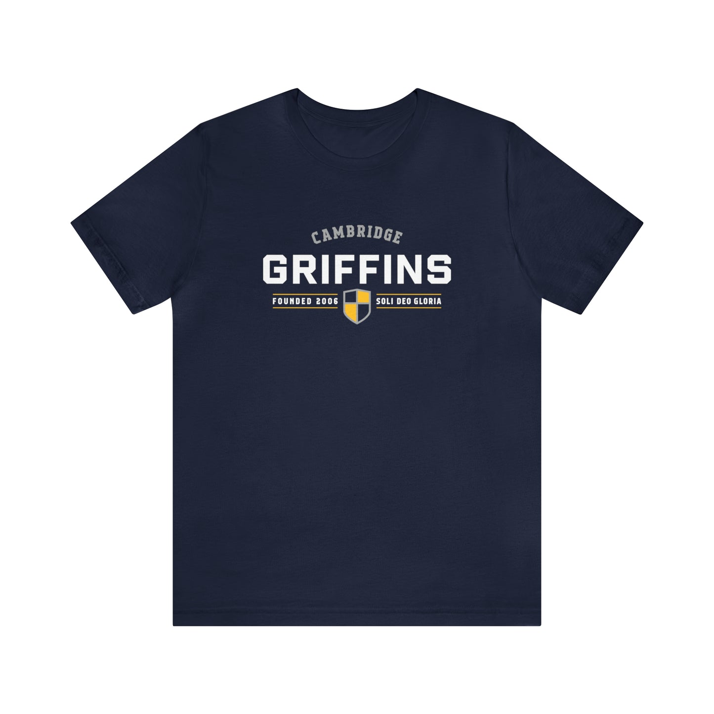 Cambridge Griffins Shield Navy Tee—Adult