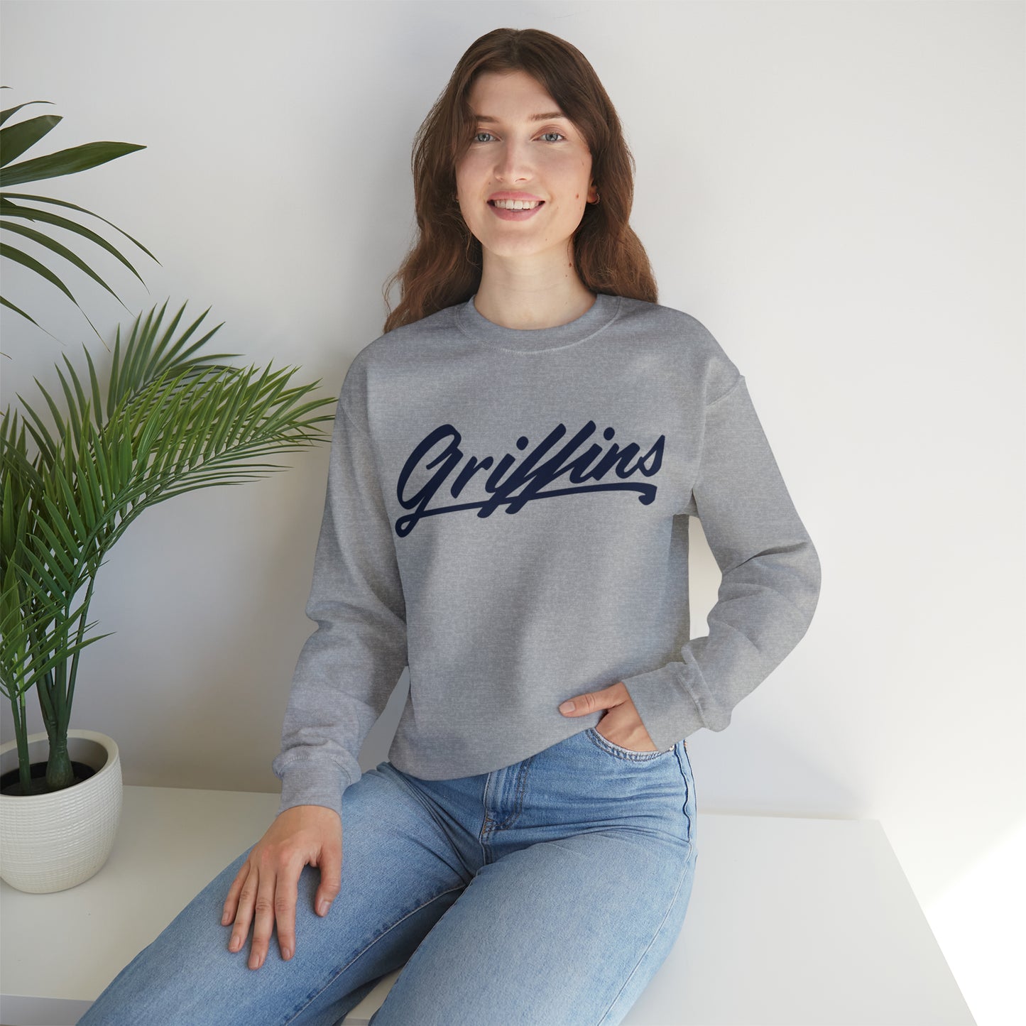 Griffins Script Crewneck—Adult