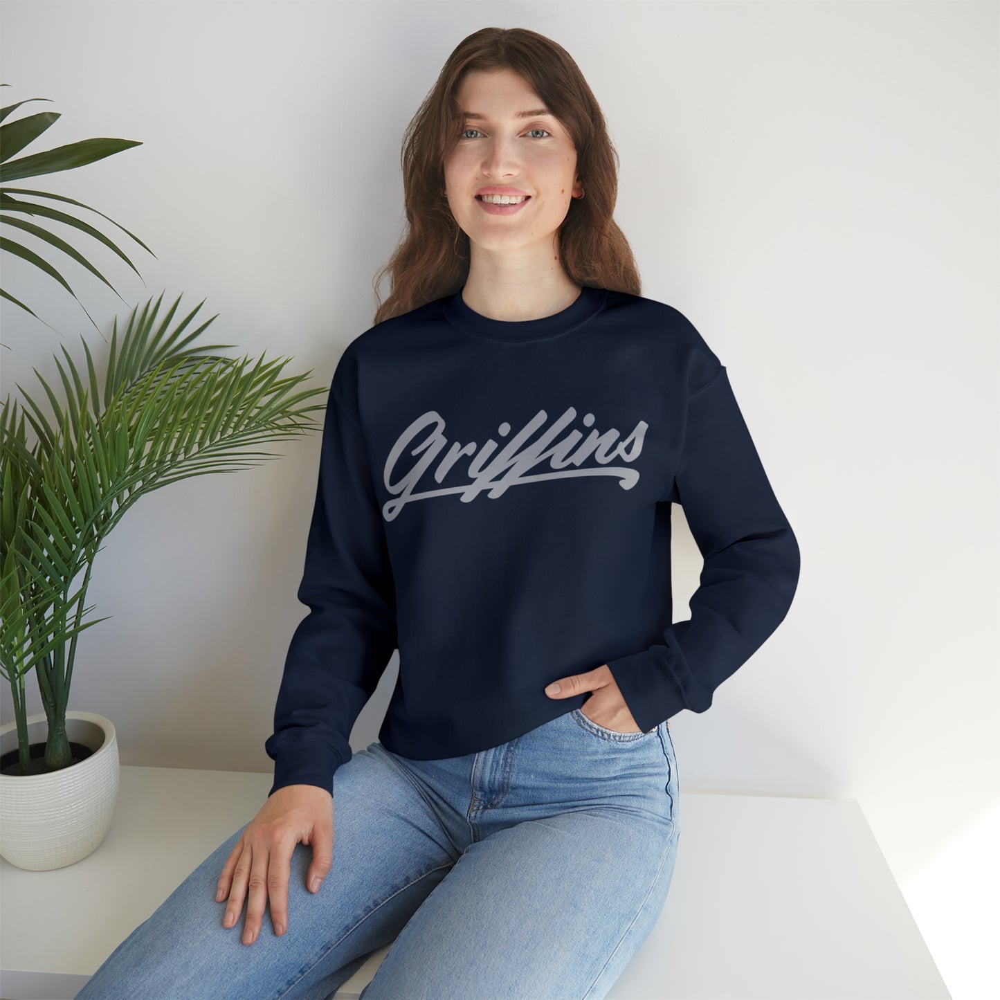 Griffins Script Crewneck—Adult