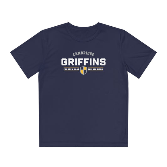 Griffins Shield Active Tee—Youth