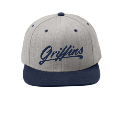 Griffins Script Flat Bill Snapback- Adult