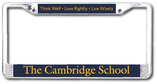 The Cambridge School License Plate Frame